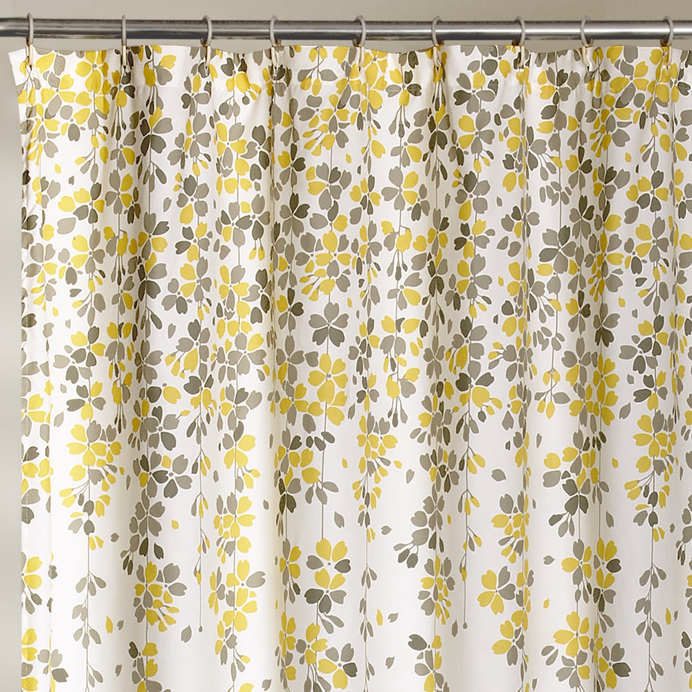 Lush Decor Weeping Flower Shower Curtain