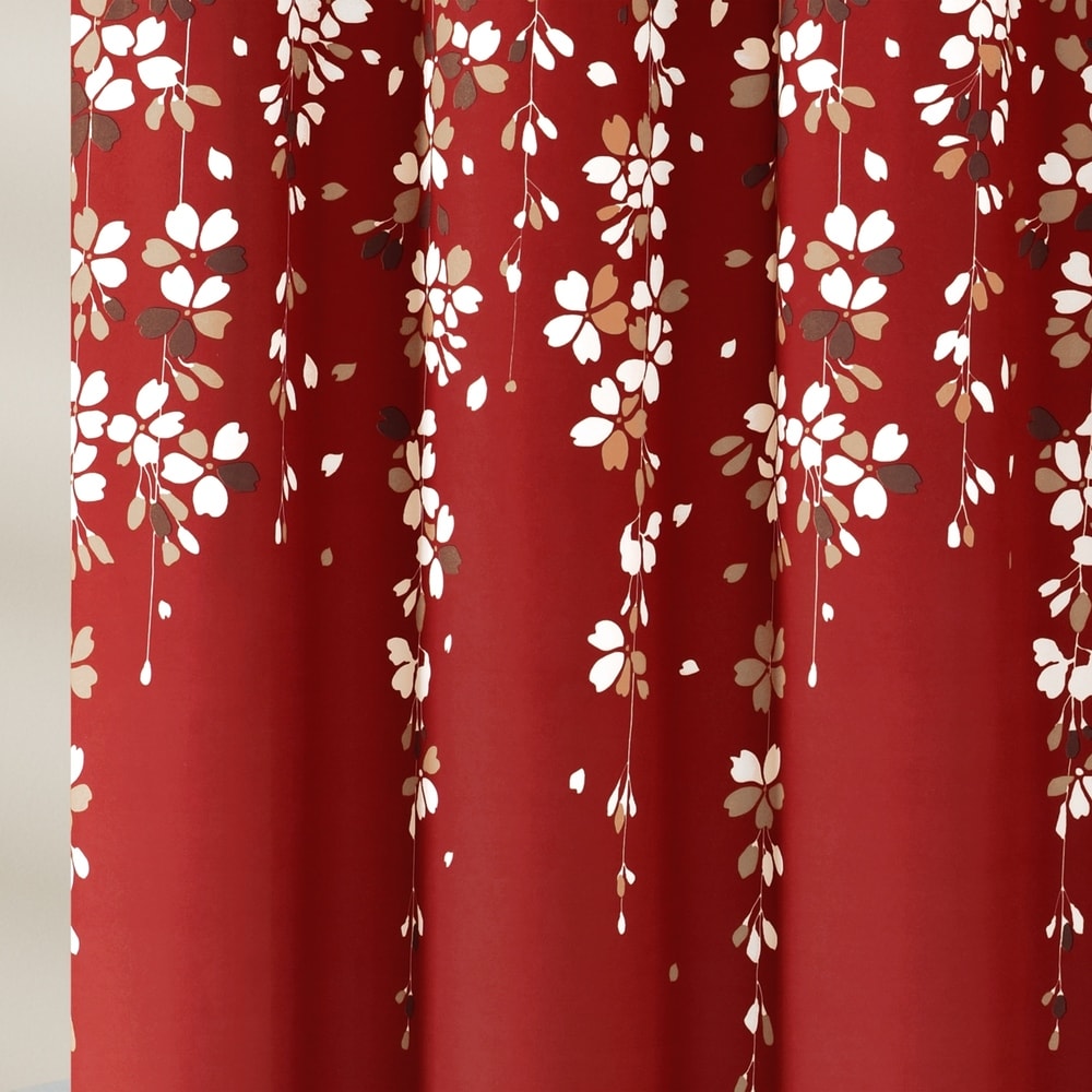 Lush Decor Weeping Flower Shower Curtain