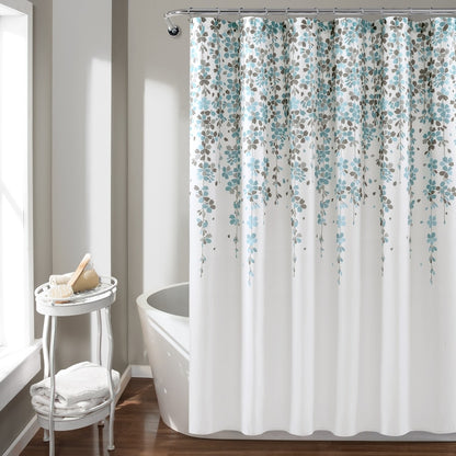 Lush Decor Weeping Flower Shower Curtain
