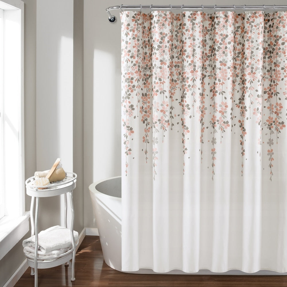 Lush Decor Weeping Flower Shower Curtain