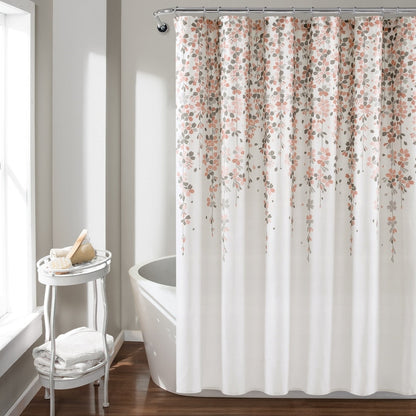 Lush Decor Weeping Flower Shower Curtain