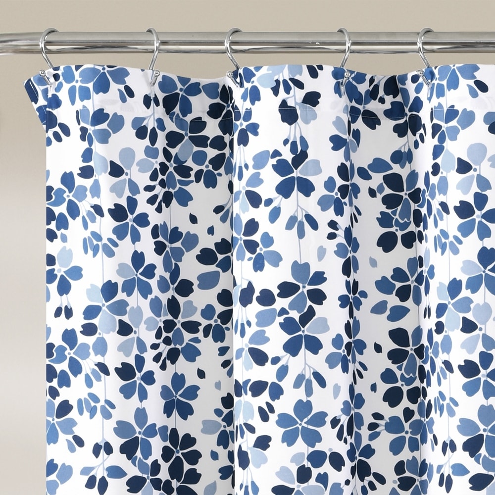 Lush Decor Weeping Flower Shower Curtain