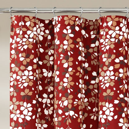 Lush Decor Weeping Flower Shower Curtain