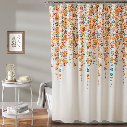 Lush Decor Weeping Flower Shower Curtain