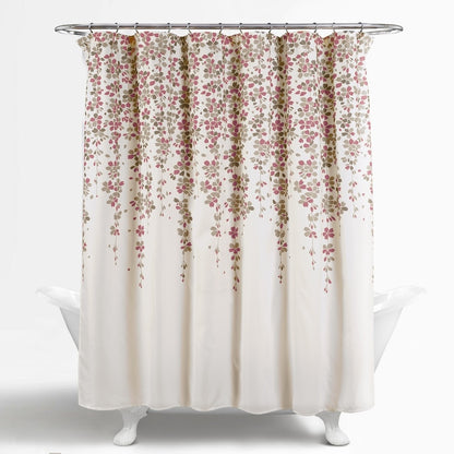 Lush Decor Weeping Flower Shower Curtain