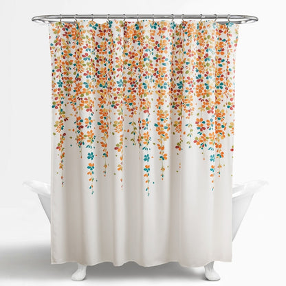 Lush Decor Weeping Flower Shower Curtain