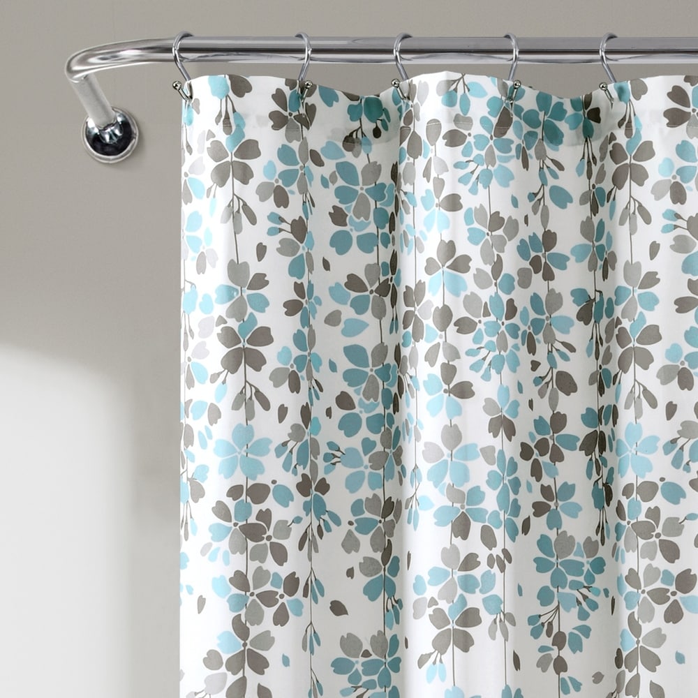 Lush Decor Weeping Flower Shower Curtain