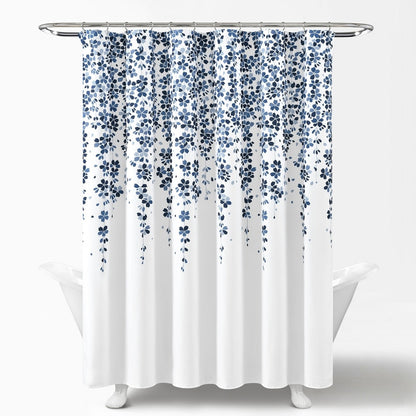 Lush Decor Weeping Flower Shower Curtain
