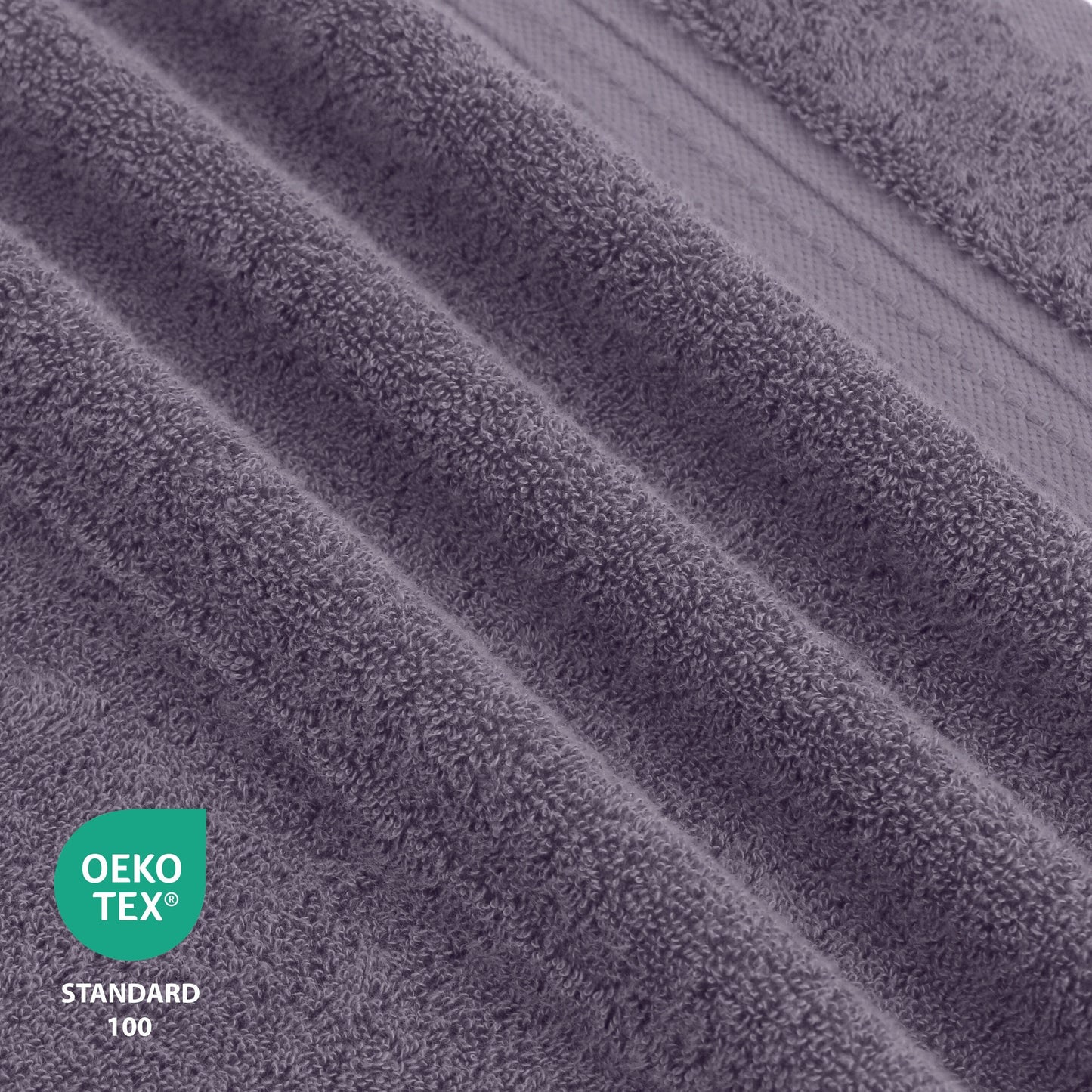 Luxurious Absorbent 650 GSM Combed Cotton 6-piece Towel Set