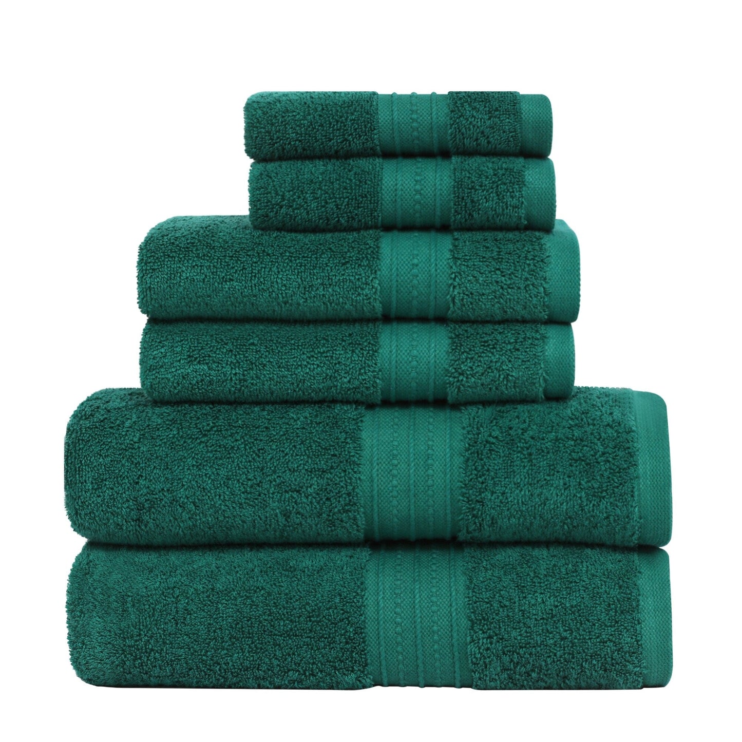 Luxurious Absorbent 650 GSM Combed Cotton 6-piece Towel Set