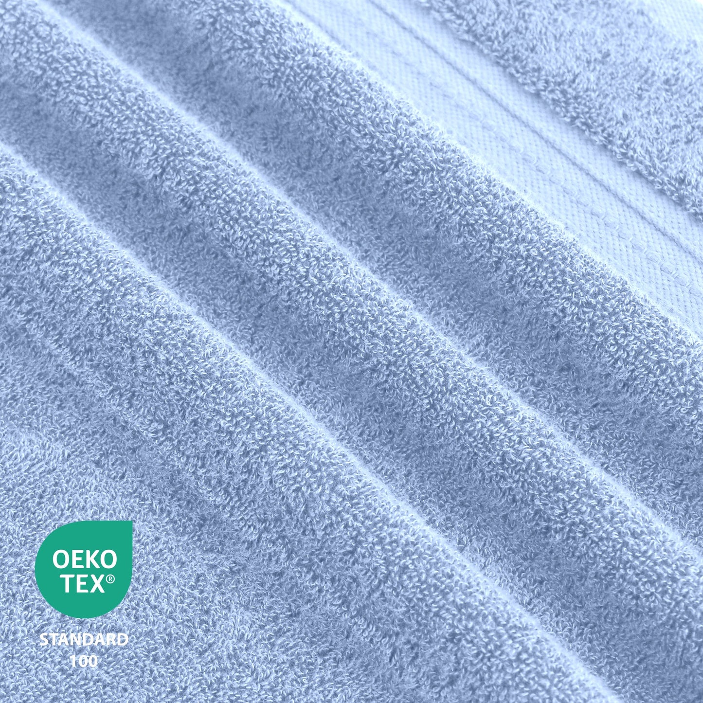 Luxurious Absorbent 650 GSM Combed Cotton 6-piece Towel Set