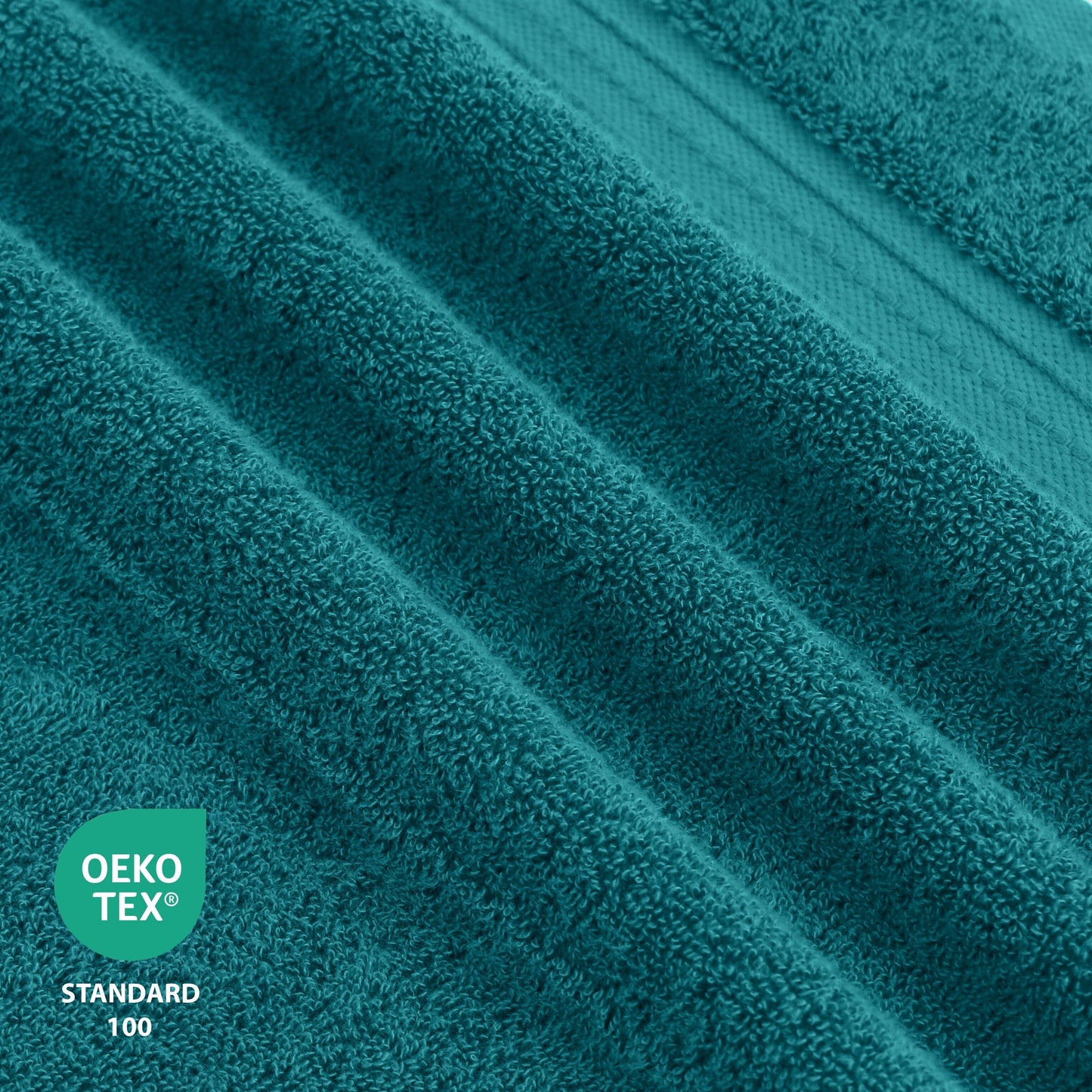 Luxurious Absorbent 650 GSM Combed Cotton 6-piece Towel Set