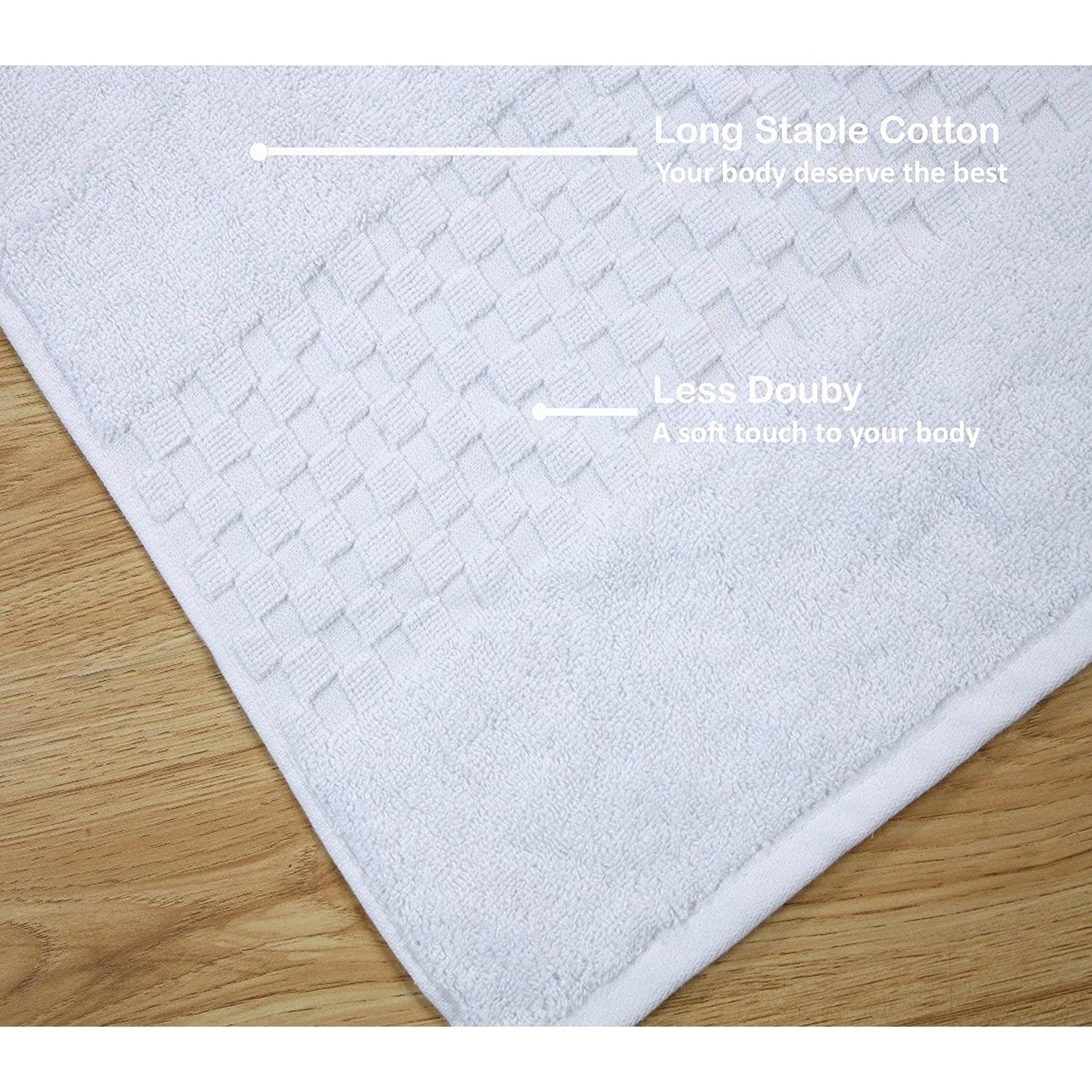 Luxurious Absorbent 650 GSM Combed Cotton 6-piece Towel Set