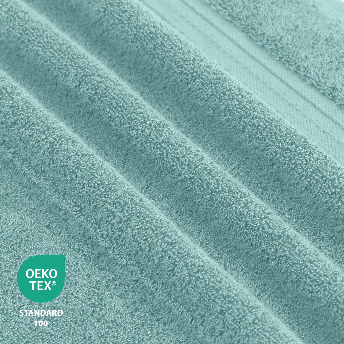 Luxurious Absorbent 650 GSM Combed Cotton 6-piece Towel Set