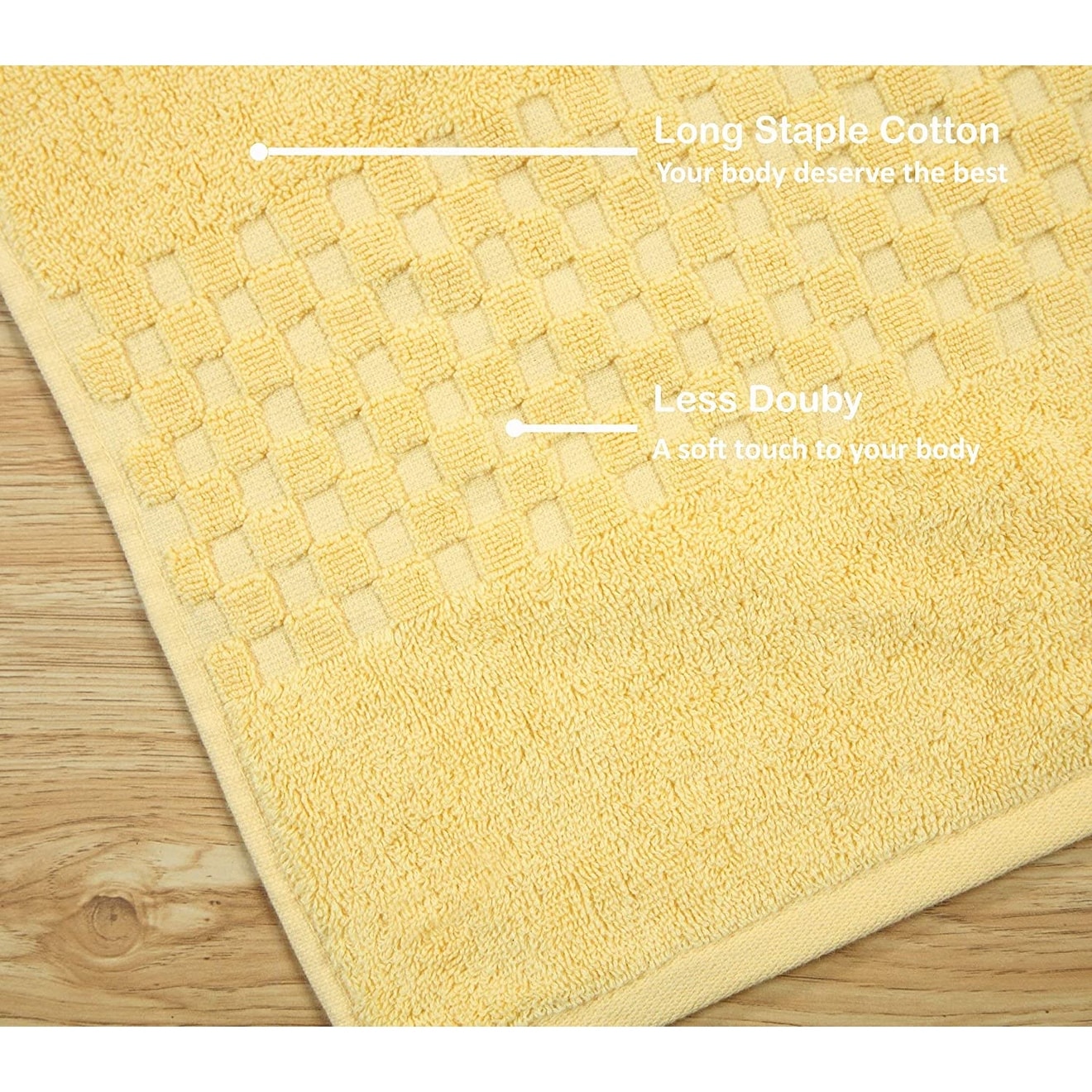 Luxurious Absorbent 650 GSM Combed Cotton 6-piece Towel Set