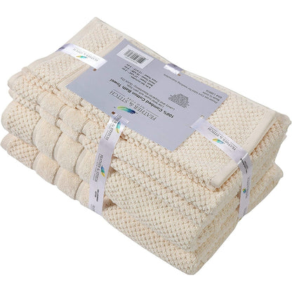 Luxurious Absorbent 650 GSM Combed Cotton 6-piece Towel Set