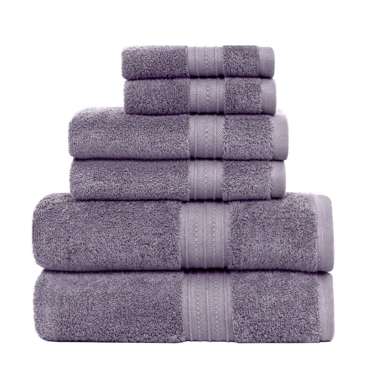 Luxurious Absorbent 650 GSM Combed Cotton 6-piece Towel Set