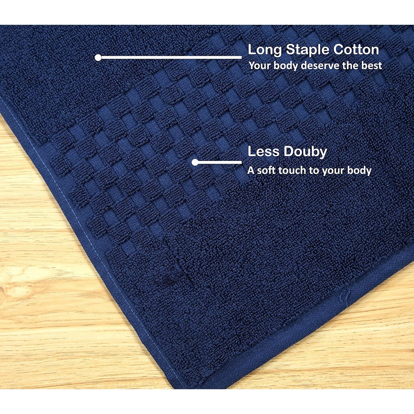 Luxurious Absorbent 650 GSM Combed Cotton 6-piece Towel Set