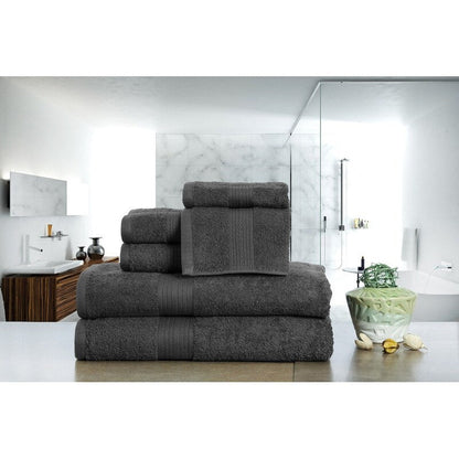 Luxurious Cotton 6- Piece Towel Set 600 GSM Bathroom Towel Set by Ample Decor