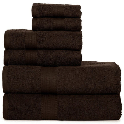 Luxurious Cotton 6- Piece Towel Set 600 GSM Bathroom Towel Set by Ample Decor