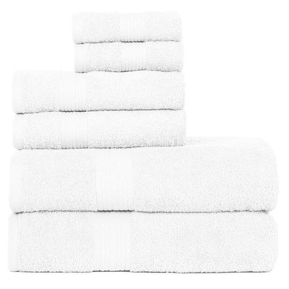 Luxurious Cotton 6- Piece Towel Set 600 GSM Bathroom Towel Set by Ample Decor