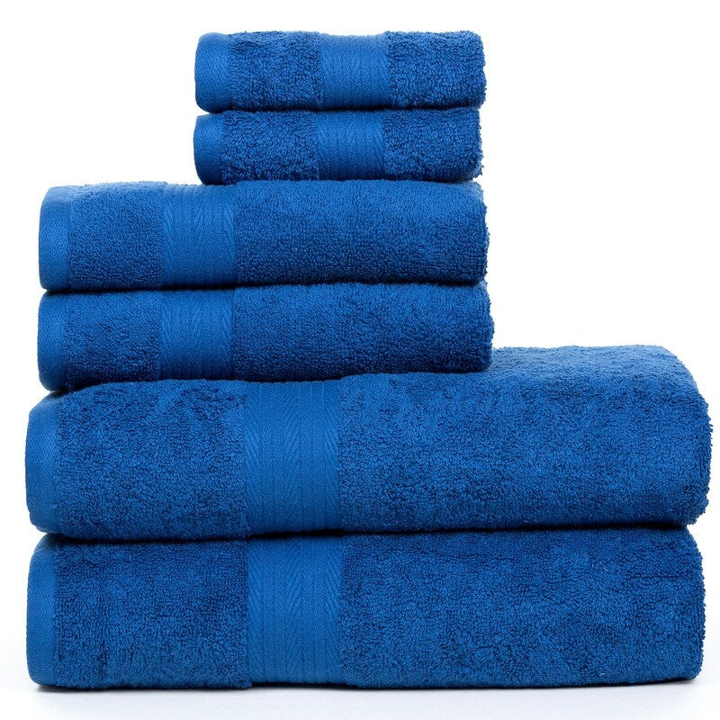 Luxurious Cotton 6- Piece Towel Set 600 GSM Bathroom Towel Set by Ample Decor