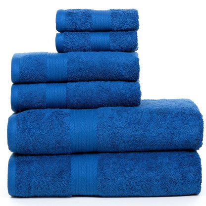 Luxurious Cotton 6- Piece Towel Set 600 GSM Bathroom Towel Set by Ample Decor