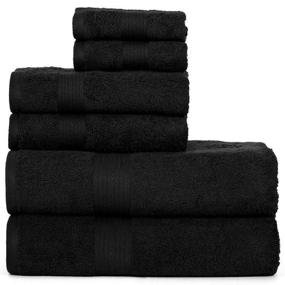 Luxurious Cotton 6- Piece Towel Set 600 GSM Bathroom Towel Set by Ample Decor
