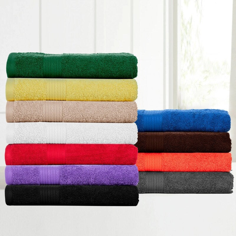 Luxurious Cotton 600 GSM Bathroom Towel Sets by Ample Decor - Set of 18