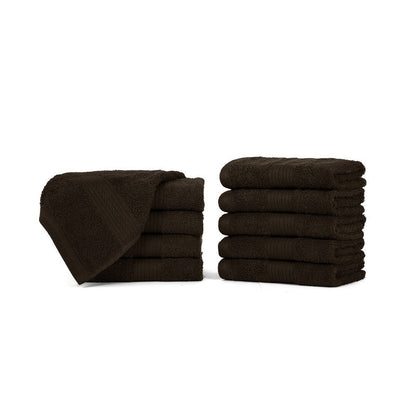 Luxurious Cotton 600GSM Soft Wash Cloths 12X12 Inch by Ample Decor - 10 Pcs