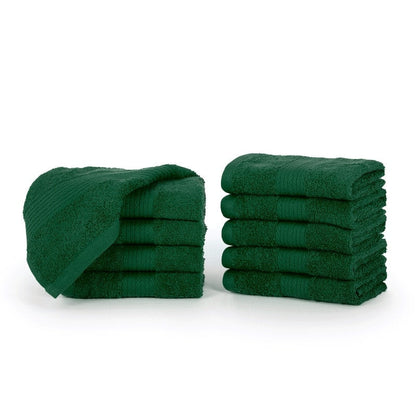 Luxurious Cotton 600GSM Soft Wash Cloths 12X12 Inch by Ample Decor - 10 Pcs