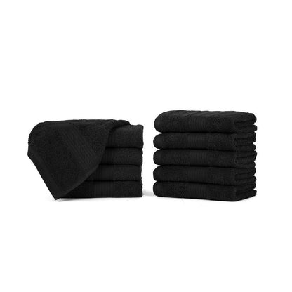 Luxurious Cotton 600GSM Soft Wash Cloths 12X12 Inch by Ample Decor - 10 Pcs