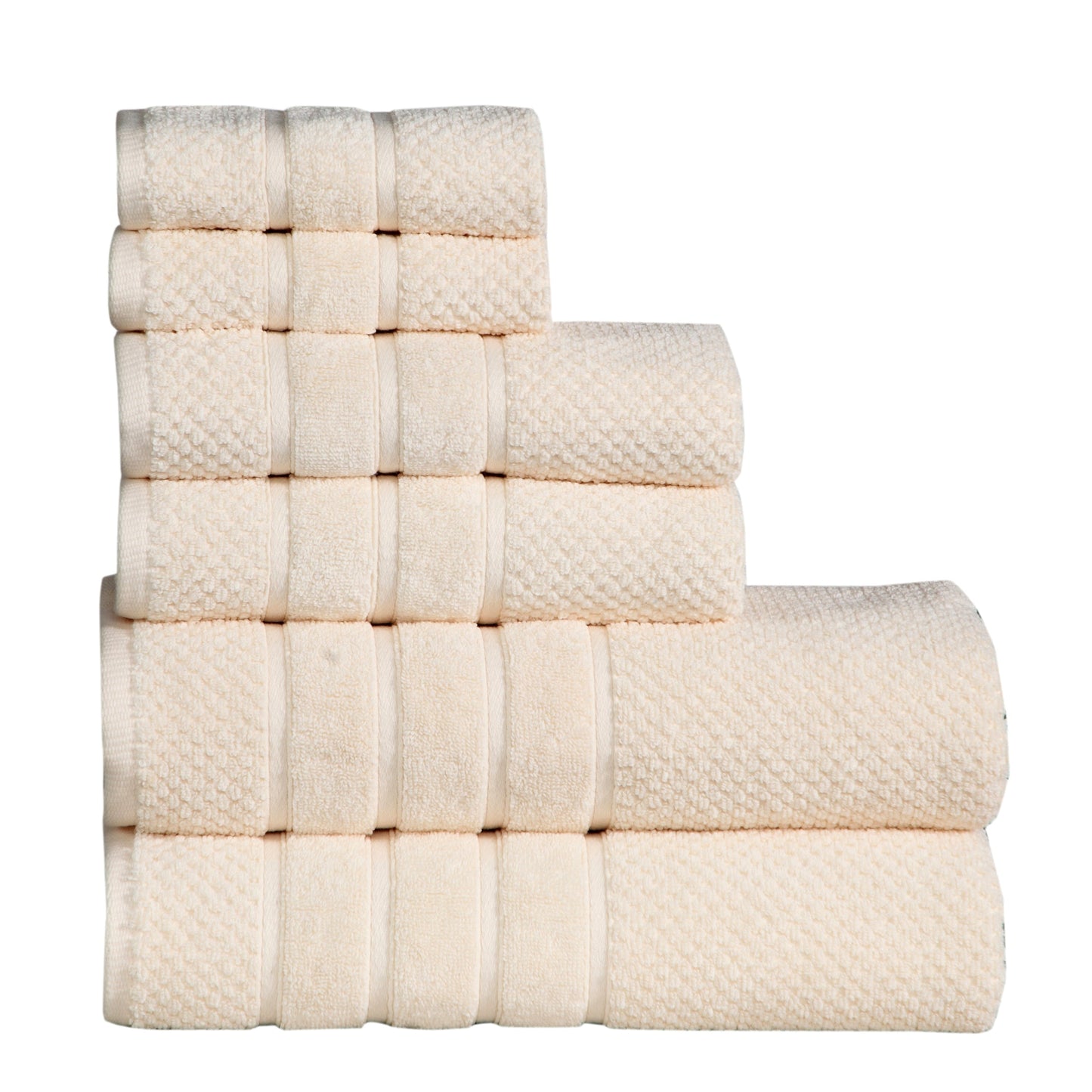 Luxurious Absorbent 650 GSM Combed Cotton 6-piece Towel Set