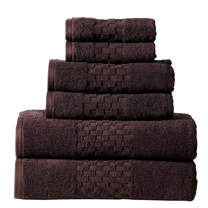 Luxurious Absorbent 650 GSM Combed Cotton 6-piece Towel Set