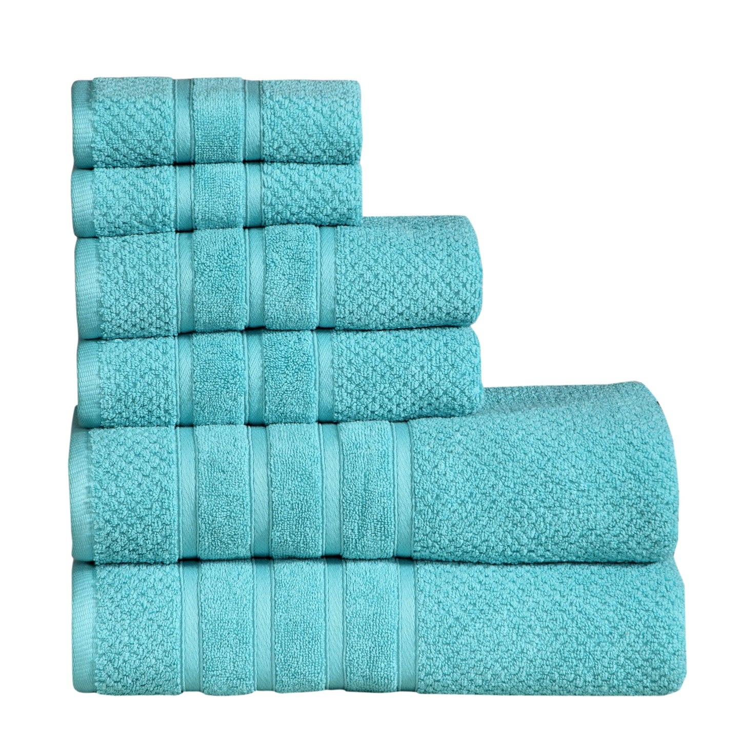 Luxurious Absorbent 650 GSM Combed Cotton 6-piece Towel Set