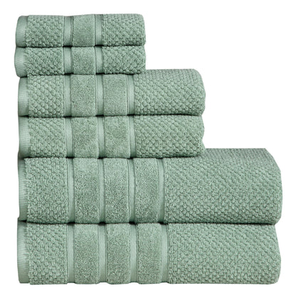 Luxurious Absorbent 650 GSM Combed Cotton 6-piece Towel Set