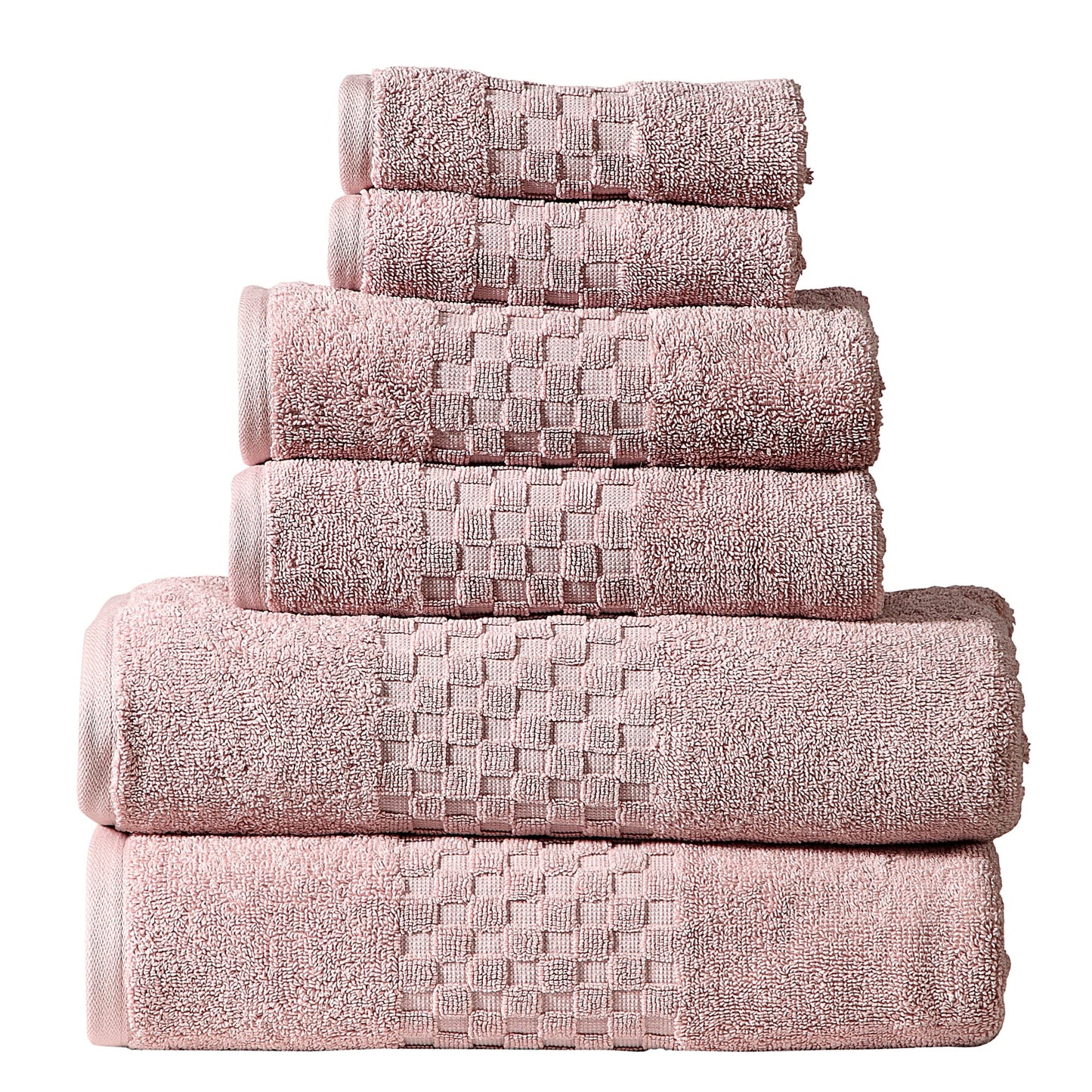 Luxurious Absorbent 650 GSM Combed Cotton 6-piece Towel Set