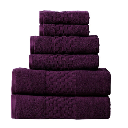 Luxurious Absorbent 650 GSM Combed Cotton 6-piece Towel Set