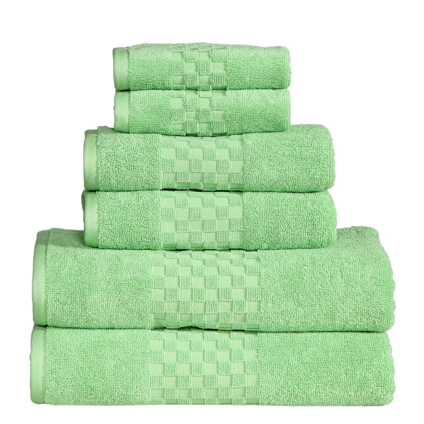 Luxurious Absorbent 650 GSM Combed Cotton 6-piece Towel Set