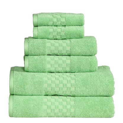 Luxurious Absorbent 650 GSM Combed Cotton 6-piece Towel Set
