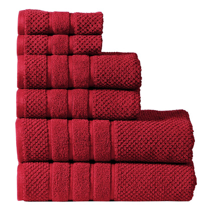 Luxurious Absorbent 650 GSM Combed Cotton 6-piece Towel Set