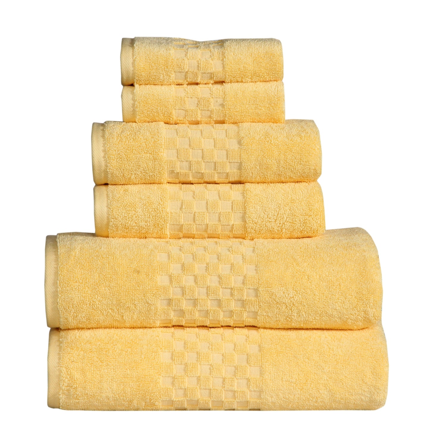 Luxurious Absorbent 650 GSM Combed Cotton 6-piece Towel Set