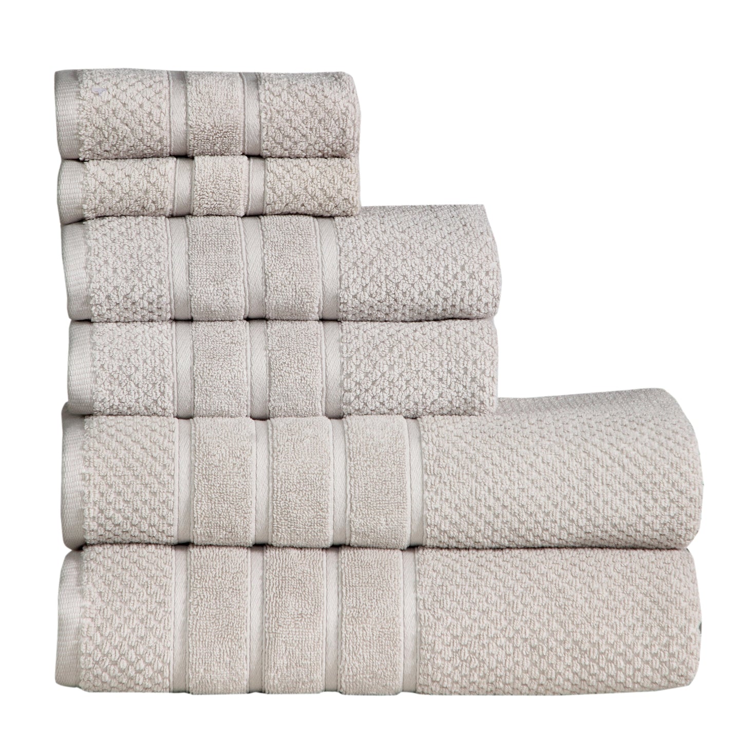 Luxurious Absorbent 650 GSM Combed Cotton 6-piece Towel Set