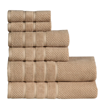 Luxurious Absorbent 650 GSM Combed Cotton 6-piece Towel Set