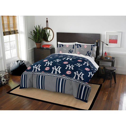 MLB New York Yankees Rotary 5-piece Full Bed in a Bag Set
