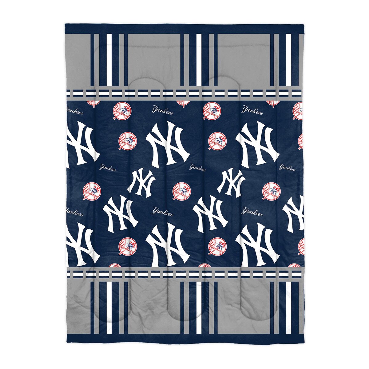 MLB New York Yankees Rotary 4-piece Twin Bed in a Bag Set