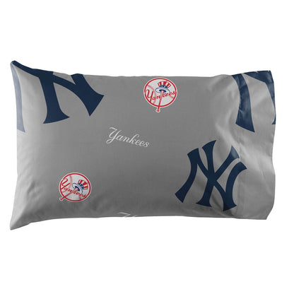 MLB New York Yankees Rotary 4-piece Twin Bed in a Bag Set