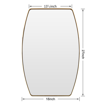 MacLuu Oblong Metal Wall Mirror