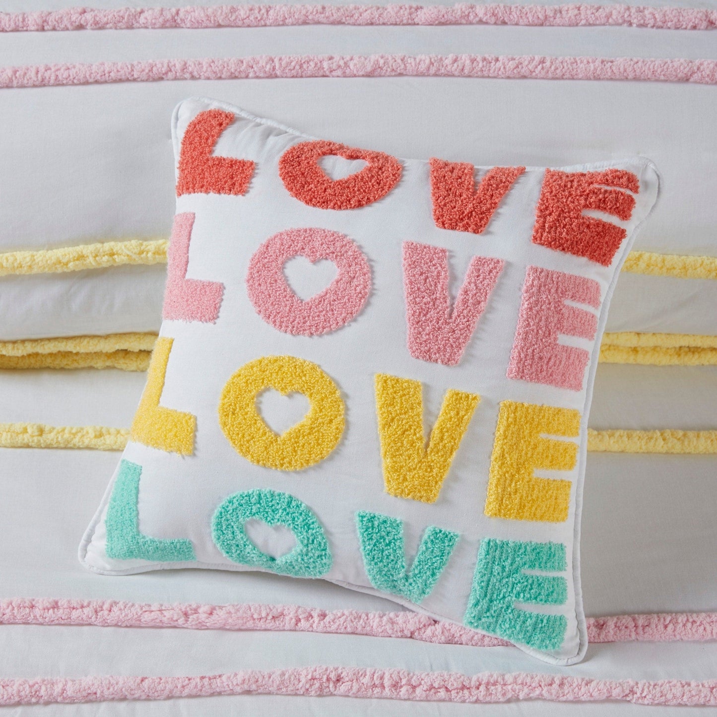 Mackenzie Cotton Duvet Cover Set with Chenille Trim by Intelligent Design Kids