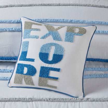 Mackenzie Cotton Duvet Cover Set with Chenille Trim by Intelligent Design Kids